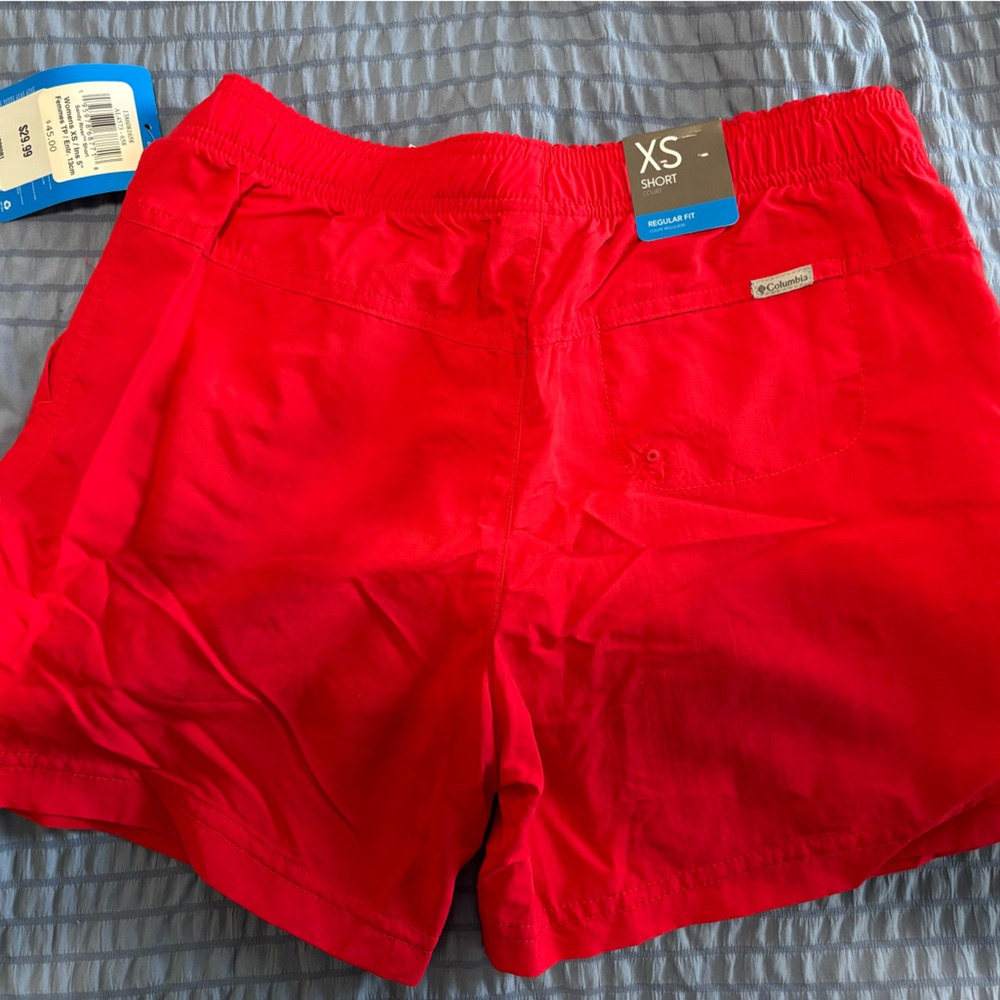 Columbia Women's Bright Red Active Shorts - Picture 2 of 4